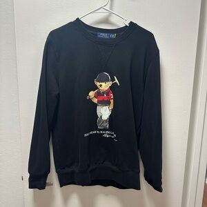 Polo by Ralph Lauren Black Bear Hoodie Men Medium